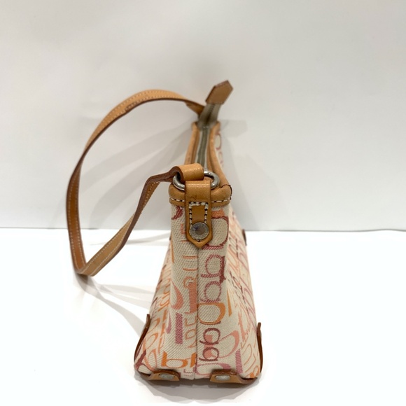 Burberry Blue Label Logo Canvas Pouch Sku#85375 (Gently used, water stain strap) - Picture 5 of 15